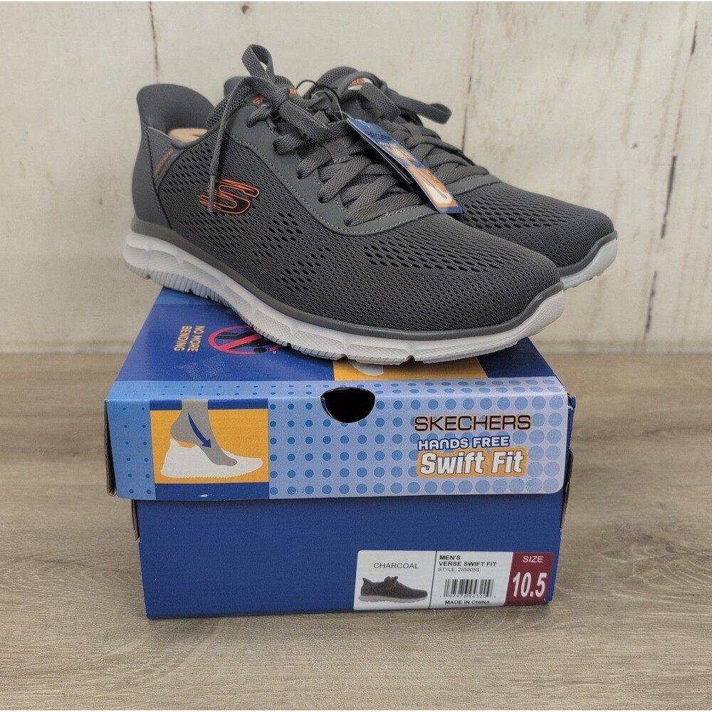 Skechers Men's Lace-Up Verse Swift Fit Memory Foam Athletic Shoe Size 10.5 New